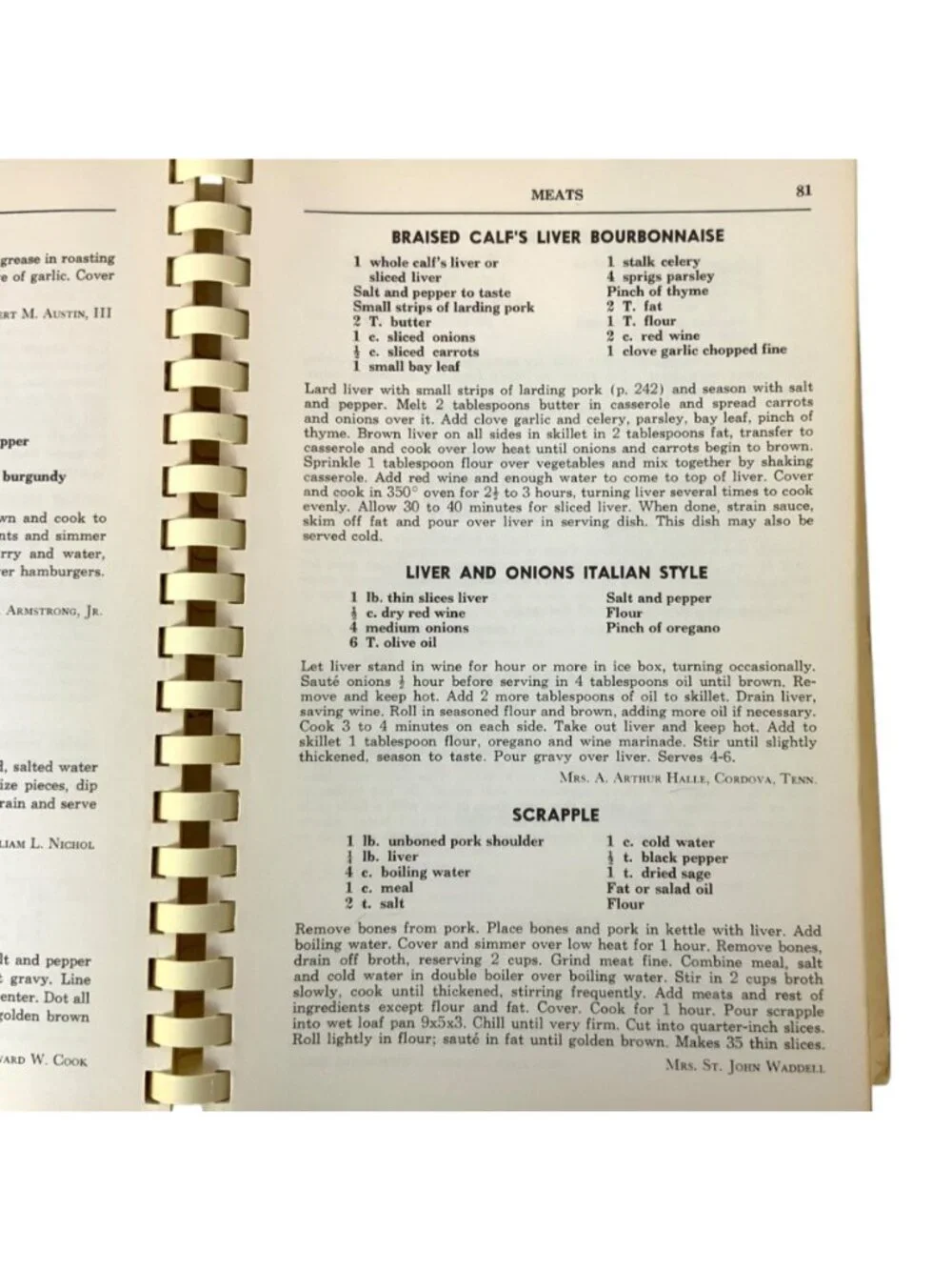 Vintage The Memphis Cook Book 13th Ed 1969 Junior League Tennessee Spiral Bound